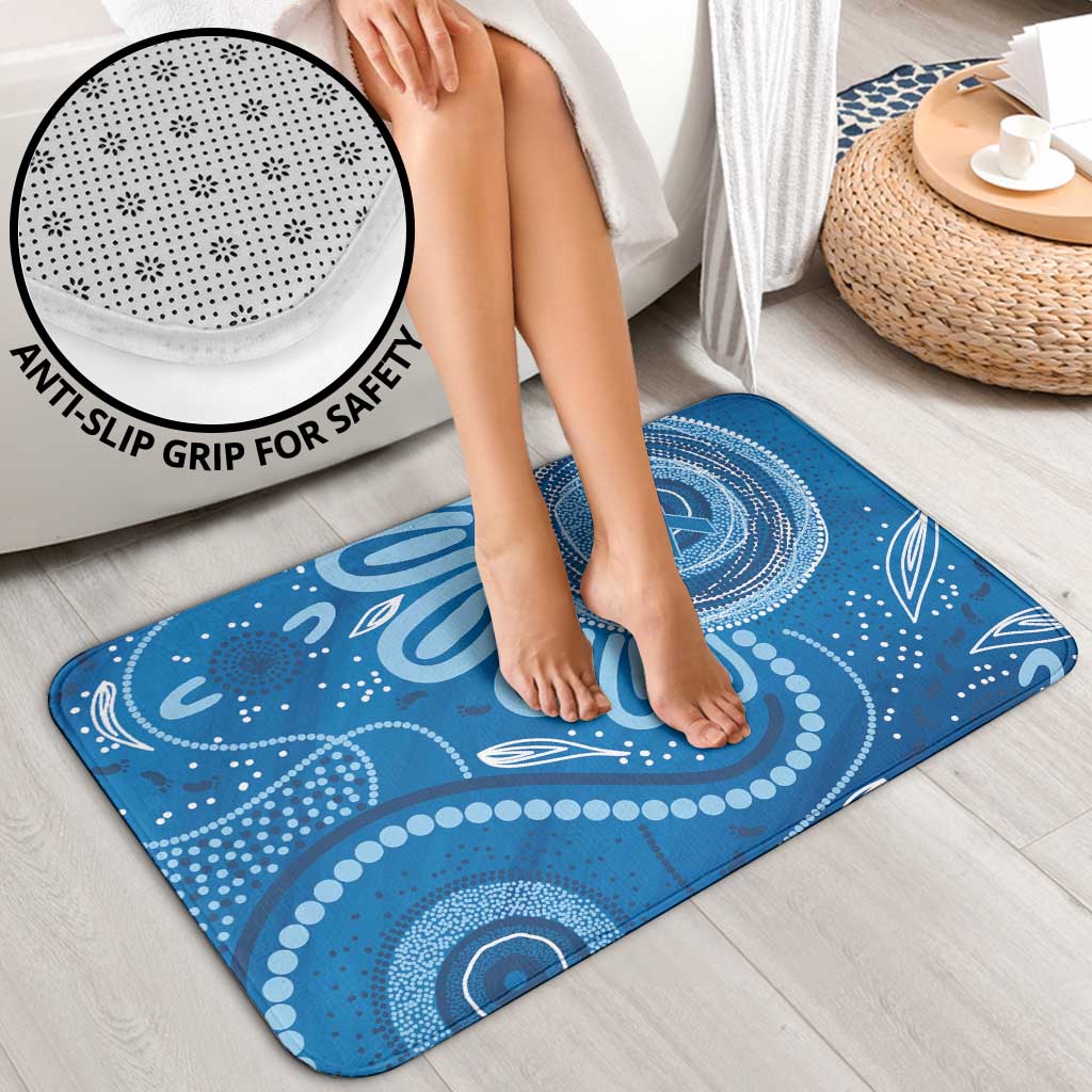 Australia Indigenous Bathroom Set Blue Ribbon Prostate Cancer Awareness - Aussie Hoodie