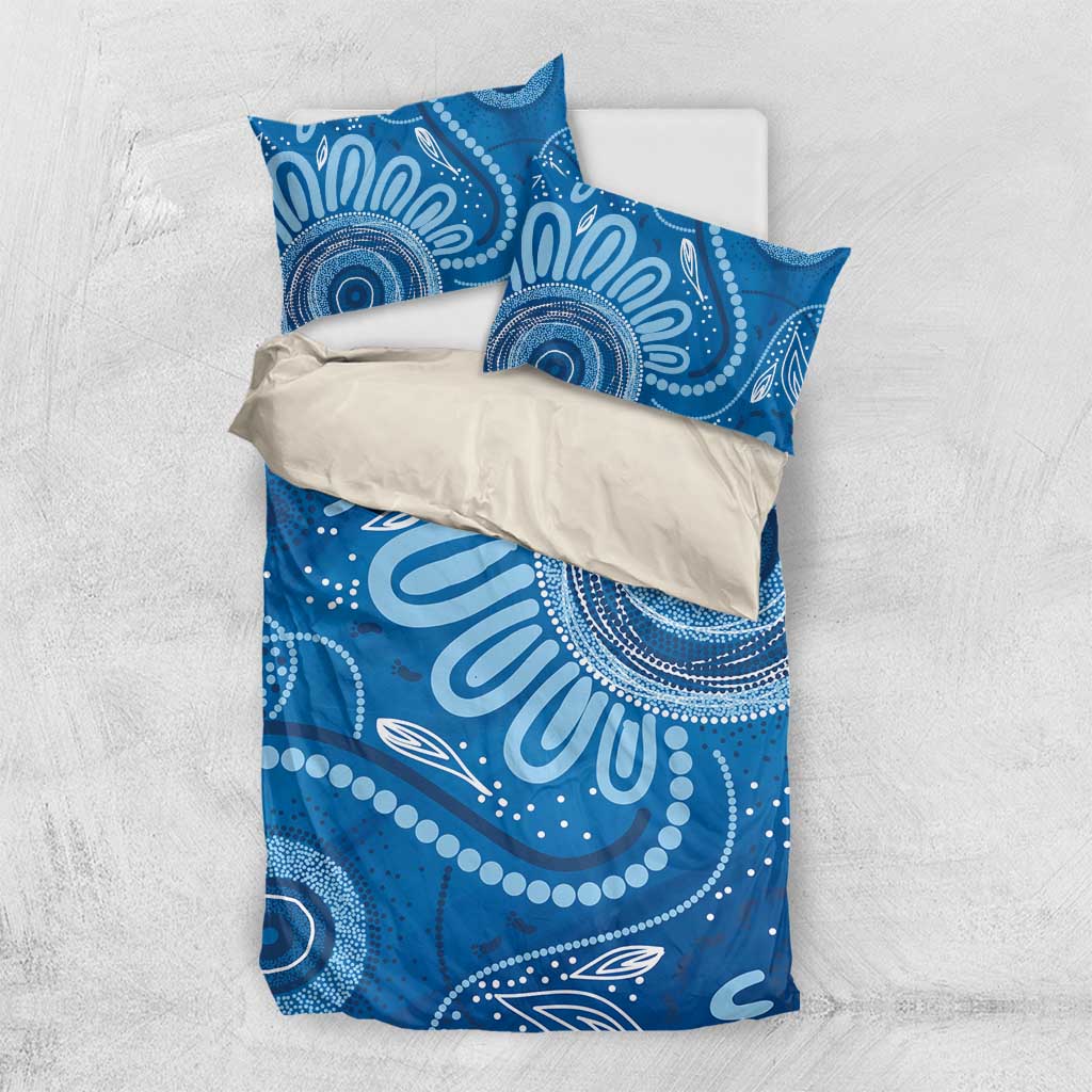 Australia Indigenous Bedding Set Blue Ribbon Prostate Cancer Awareness - Aussie Hoodie