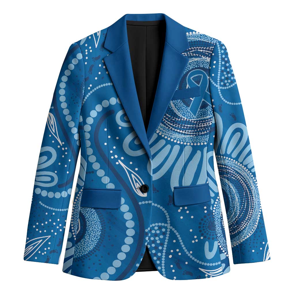 Australia Indigenous Blazer Blue Ribbon Prostate Cancer Awareness - Aussie Hoodie