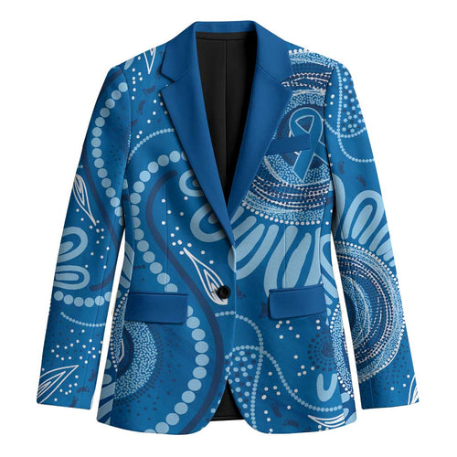 Australia Indigenous Blazer Blue Ribbon Prostate Cancer Awareness - Aussie Hoodie