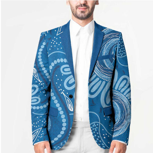 Australia Indigenous Blazer Blue Ribbon Prostate Cancer Awareness - Aussie Hoodie