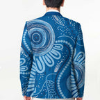 Australia Indigenous Blazer Blue Ribbon Prostate Cancer Awareness - Aussie Hoodie