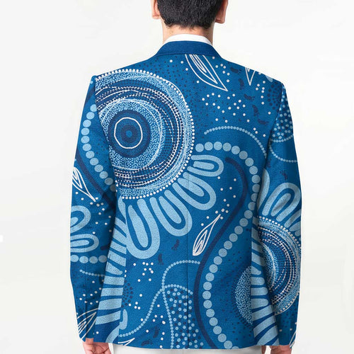 Australia Indigenous Blazer Blue Ribbon Prostate Cancer Awareness - Aussie Hoodie