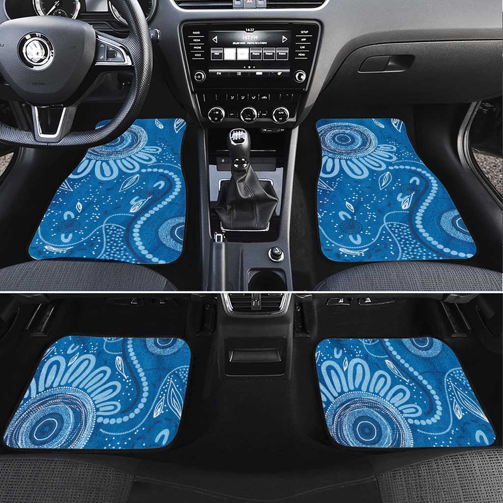 Australia Indigenous Car Mats Blue Ribbon Prostate Cancer Awareness - Aussie Hoodie