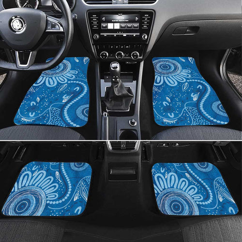 Australia Indigenous Car Mats Blue Ribbon Prostate Cancer Awareness - Aussie Hoodie