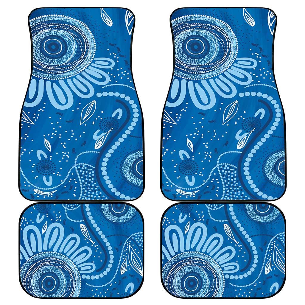 Australia Indigenous Car Mats Blue Ribbon Prostate Cancer Awareness - Aussie Hoodie