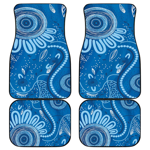 Australia Indigenous Car Mats Blue Ribbon Prostate Cancer Awareness - Aussie Hoodie
