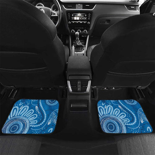 Australia Indigenous Car Mats Blue Ribbon Prostate Cancer Awareness - Aussie Hoodie