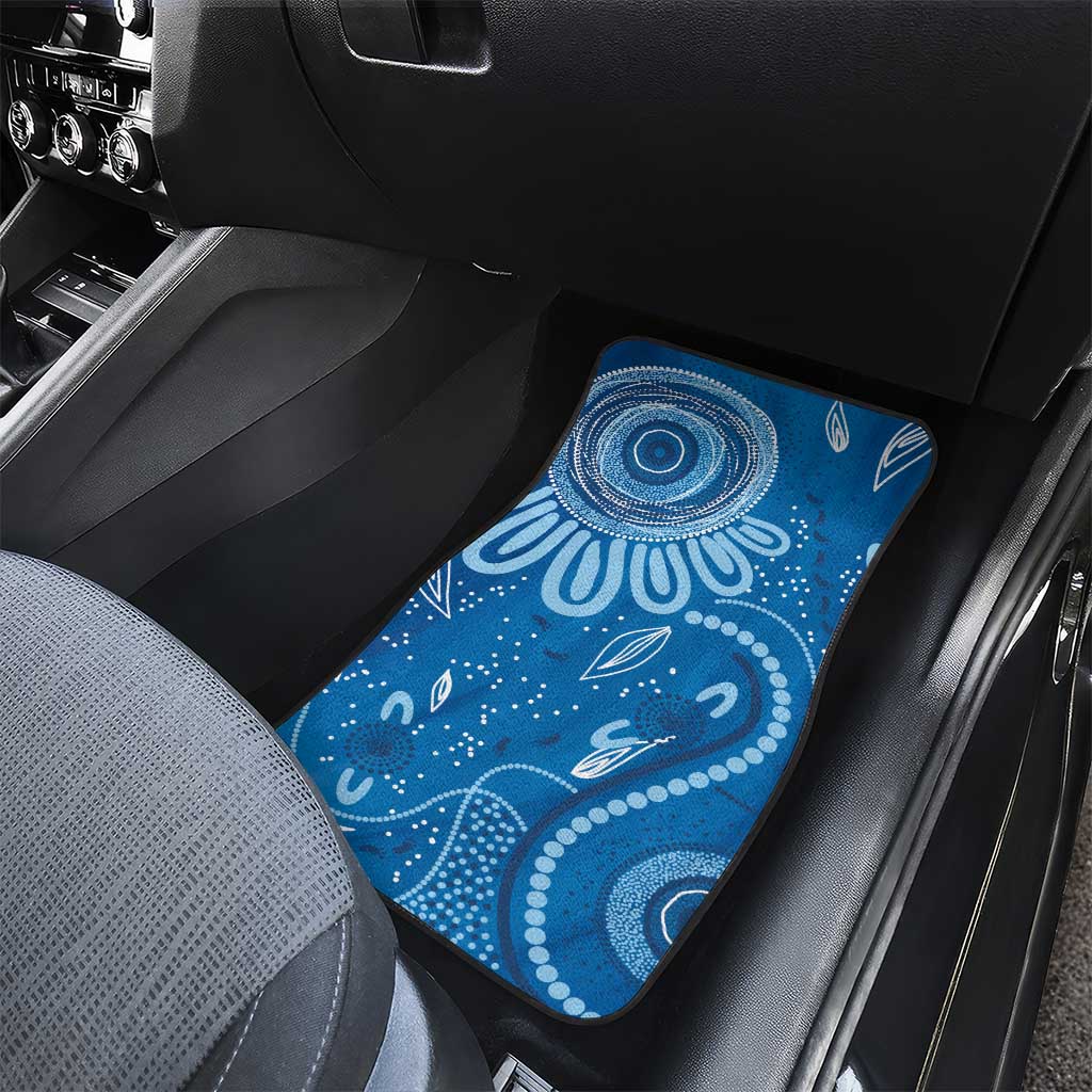 Australia Indigenous Car Mats Blue Ribbon Prostate Cancer Awareness - Aussie Hoodie
