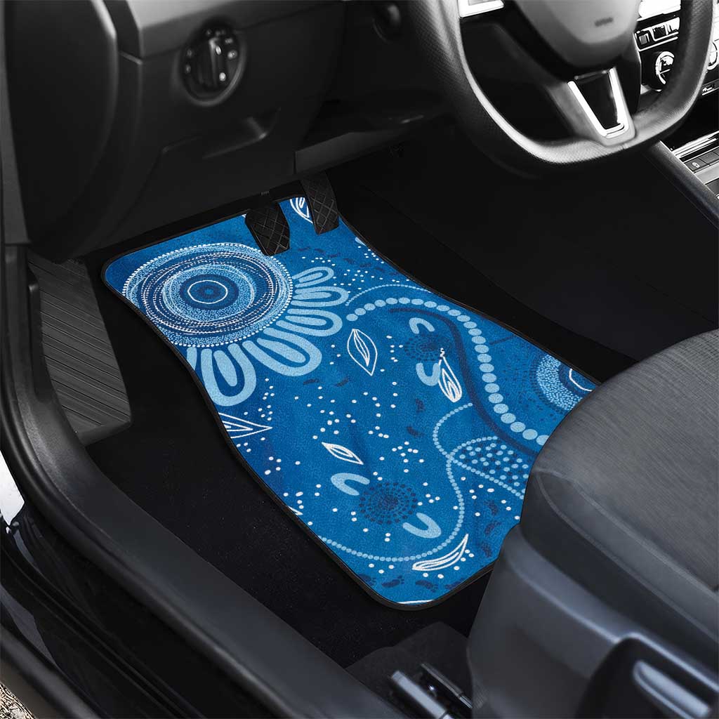 Australia Indigenous Car Mats Blue Ribbon Prostate Cancer Awareness - Aussie Hoodie