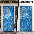 Australia Indigenous Door Cover Blue Ribbon Prostate Cancer Awareness - Aussie Hoodie