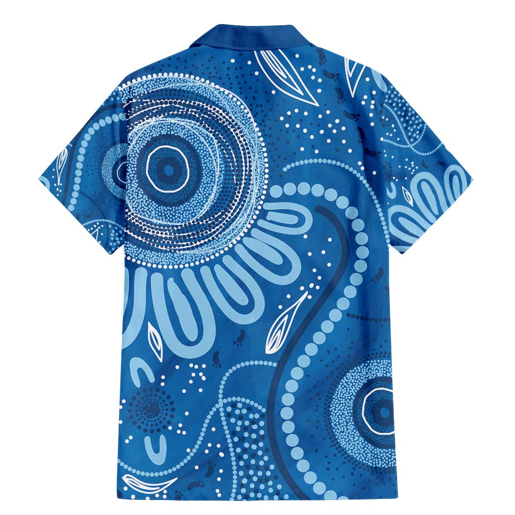 Australia Indigenous Family Matching Mermaid Dress and Hawaiian Shirt Blue Ribbon Prostate Cancer Awareness - Aussie Hoodie