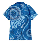 Australia Indigenous Family Matching Mermaid Dress and Hawaiian Shirt Blue Ribbon Prostate Cancer Awareness - Aussie Hoodie