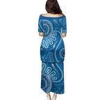 Australia Indigenous Family Matching Puletasi and Hawaiian Shirt Blue Ribbon Prostate Cancer Awareness - Aussie Hoodie