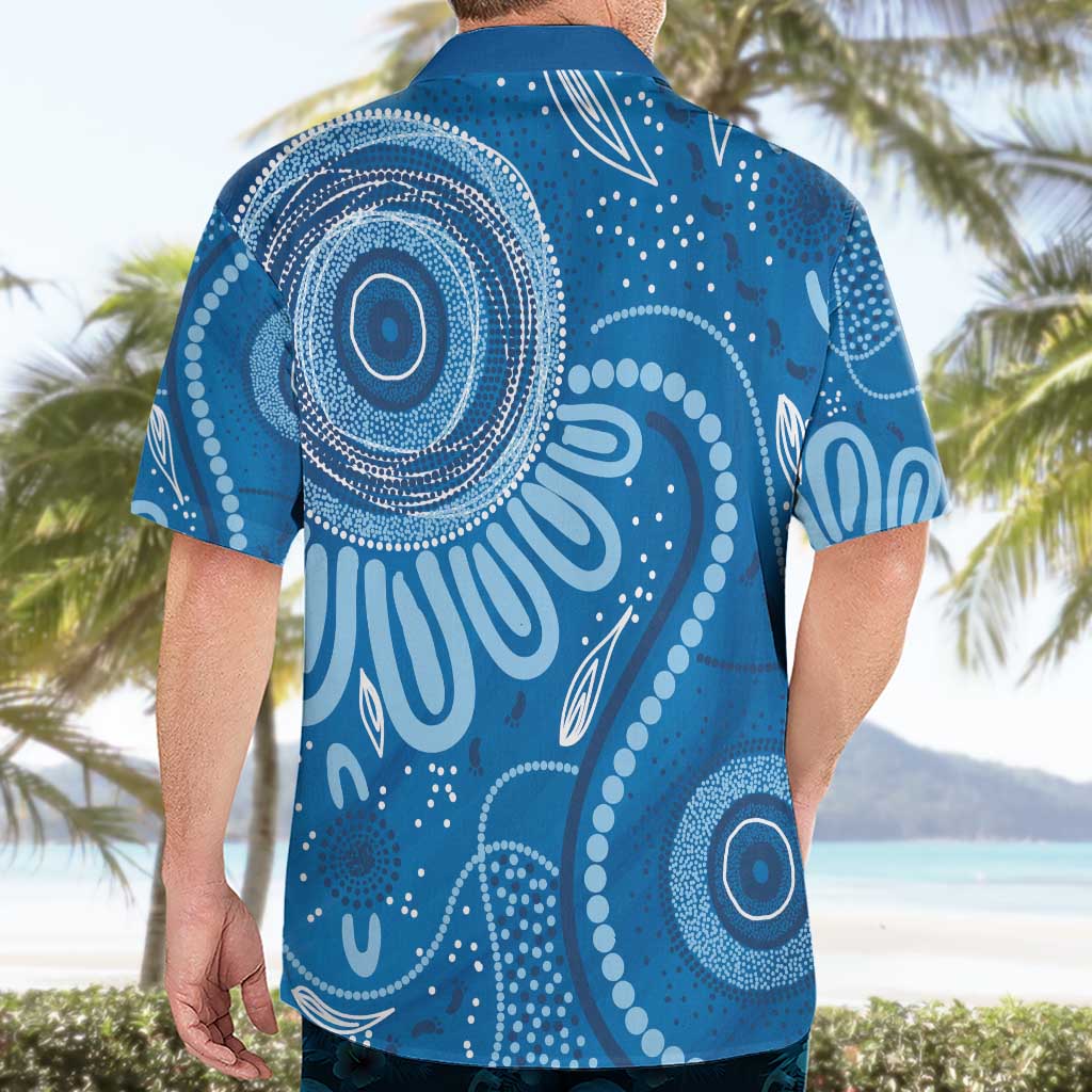 Australia Indigenous Hawaiian Shirt Blue Ribbon Prostate Cancer Awareness - Aussie Hoodie