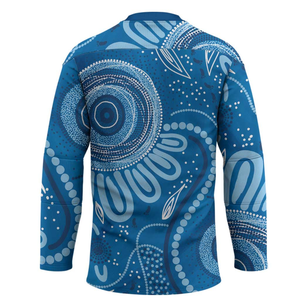 Australia Indigenous Hockey Jersey Blue Ribbon Prostate Cancer Awareness - Aussie Hoodie