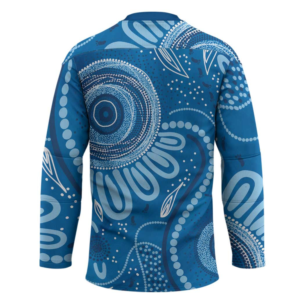 Australia Indigenous Hockey Jersey Blue Ribbon Prostate Cancer Awareness - Aussie Hoodie