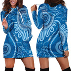 Australia Indigenous Hoodie Dress Blue Ribbon Prostate Cancer Awareness - Aussie Hoodie