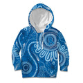 Australia Indigenous Kid Hoodie Blue Ribbon Prostate Cancer Awareness - Aussie Hoodie