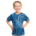 Australia Indigenous Kid T Shirt Blue Ribbon Prostate Cancer Awareness - Aussie Hoodie