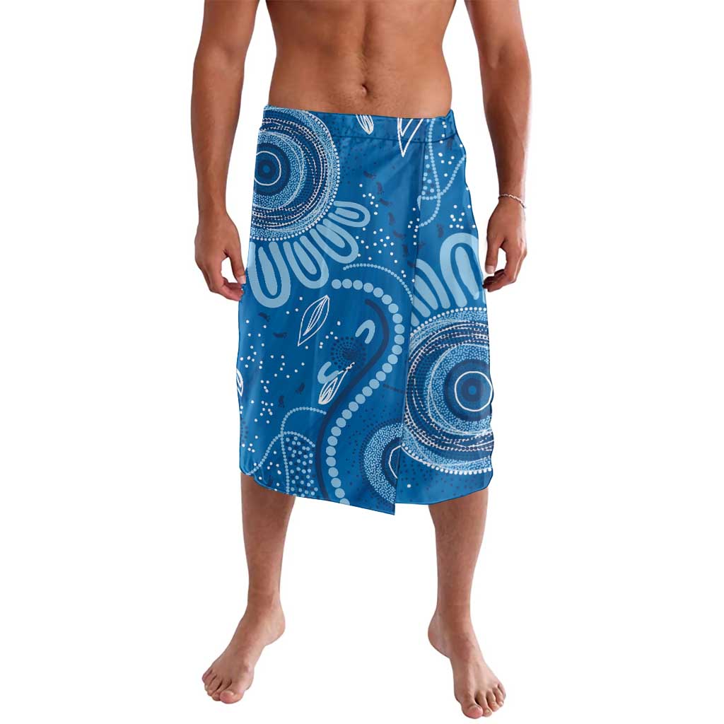 Australia Indigenous Lavalava Blue Ribbon Prostate Cancer Awareness - Aussie Hoodie