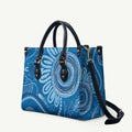Australia Indigenous Leather Bag Blue Ribbon Prostate Cancer Awareness - Aussie Hoodie