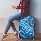 Australia Indigenous Luggage Cover Blue Ribbon Prostate Cancer Awareness - Aussie Hoodie