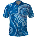 Australia Indigenous Polo Shirt Blue Ribbon Prostate Cancer Awareness - Aussie Hoodie