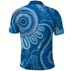 Australia Indigenous Polo Shirt Blue Ribbon Prostate Cancer Awareness - Aussie Hoodie