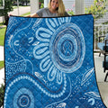 Australia Indigenous Quilt Blue Ribbon Prostate Cancer Awareness - Aussie Hoodie