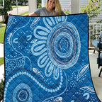 Australia Indigenous Quilt Blue Ribbon Prostate Cancer Awareness - Aussie Hoodie