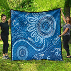 Australia Indigenous Quilt Blue Ribbon Prostate Cancer Awareness - Aussie Hoodie