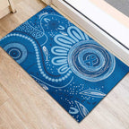 Australia Indigenous Rubber Doormat Blue Ribbon Prostate Cancer Awareness - Aussie Hoodie