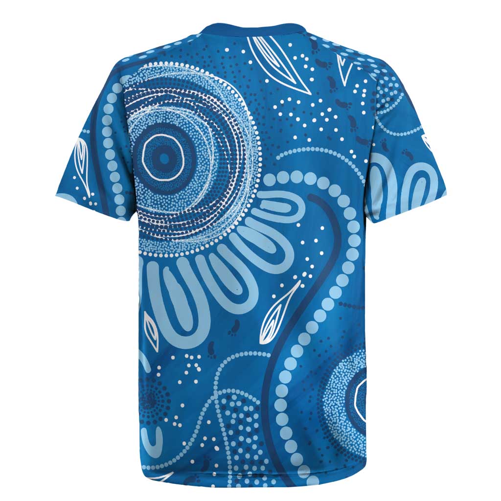 Australia Indigenous Rugby Jersey Blue Ribbon Prostate Cancer Awareness - Aussie Hoodie