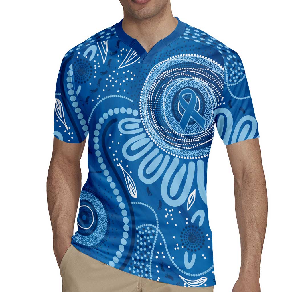 Australia Indigenous Rugby Jersey Blue Ribbon Prostate Cancer Awareness - Aussie Hoodie