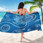 Australia Indigenous Sarong Blue Ribbon Prostate Cancer Awareness - Aussie Hoodie