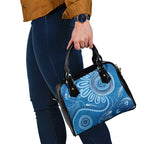 Australia Indigenous Shoulder Handbag Blue Ribbon Prostate Cancer Awareness - Aussie Hoodie