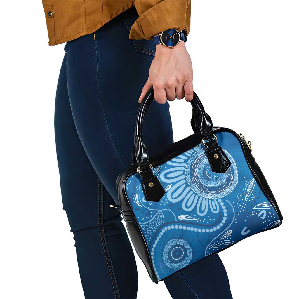 Australia Indigenous Shoulder Handbag Blue Ribbon Prostate Cancer Awareness - Aussie Hoodie