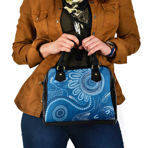Australia Indigenous Shoulder Handbag Blue Ribbon Prostate Cancer Awareness - Aussie Hoodie