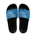 Australia Indigenous Slide Sandals Blue Ribbon Prostate Cancer Awareness - Aussie Hoodie