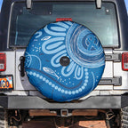 Australia Indigenous Spare Tire Cover Blue Ribbon Prostate Cancer Awareness - Aussie Hoodie