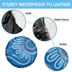 Australia Indigenous Spare Tire Cover Blue Ribbon Prostate Cancer Awareness - Aussie Hoodie