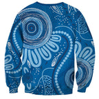 Australia Indigenous Sweatshirt Blue Ribbon Prostate Cancer Awareness - Aussie Hoodie