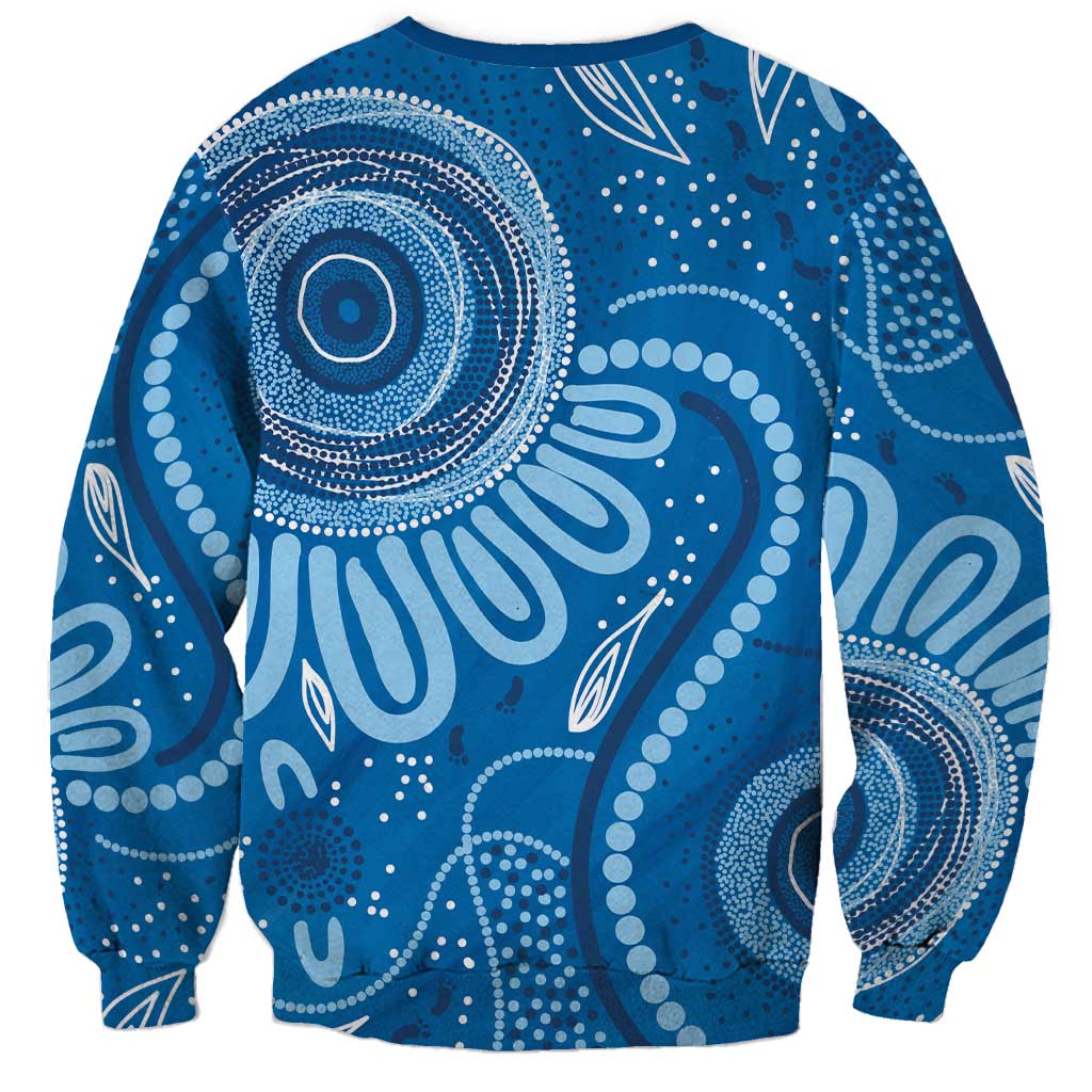 Australia Indigenous Sweatshirt Blue Ribbon Prostate Cancer Awareness - Aussie Hoodie