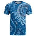 Australia Indigenous T Shirt Blue Ribbon Prostate Cancer Awareness - Aussie Hoodie