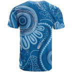Australia Indigenous T Shirt Blue Ribbon Prostate Cancer Awareness - Aussie Hoodie