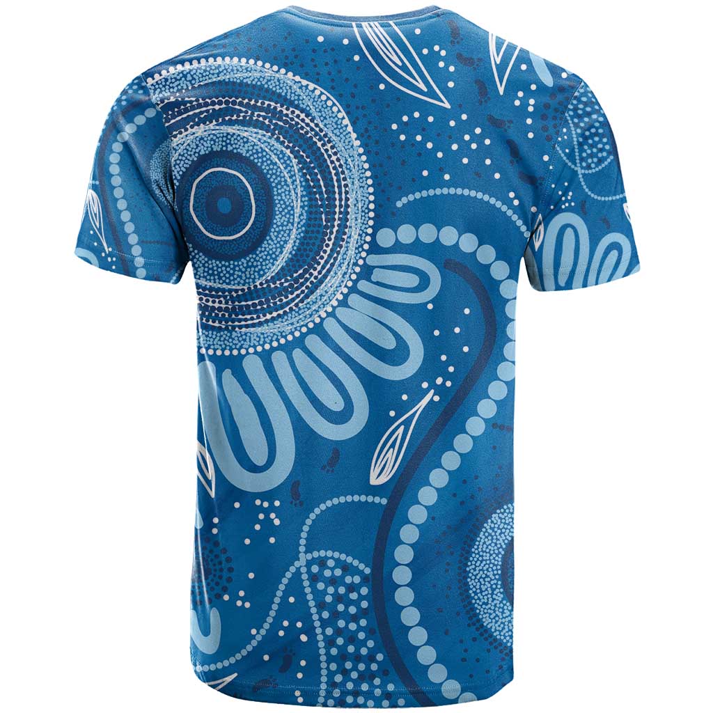 Australia Indigenous T Shirt Blue Ribbon Prostate Cancer Awareness - Aussie Hoodie