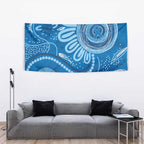 Australia Indigenous Tapestry Blue Ribbon Prostate Cancer Awareness - Aussie Hoodie