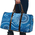 Australia Indigenous Travel Bag Blue Ribbon Prostate Cancer Awareness - Aussie Hoodie