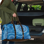 Australia Indigenous Travel Bag Blue Ribbon Prostate Cancer Awareness - Aussie Hoodie